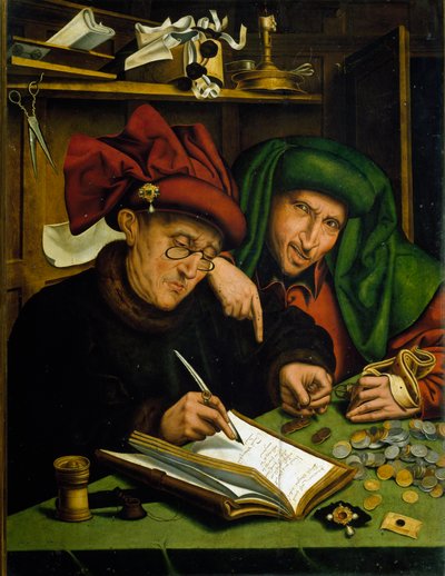 The Usurers by Marinus van Roejmerswaelen